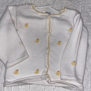 Precious Yellow Ducky Baby Cardigan Orient Expressed